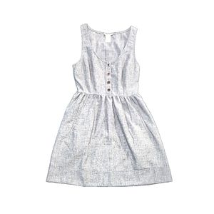 Elegant Gray Dress, Two Front Pockets, Size 2, NWOT